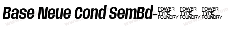 Base Neue Cond SemBd字体转换